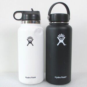 BUNDLE OF 2 HYDRO FLASK WIDE MOUTH 32 OZ WATER BOTTLES